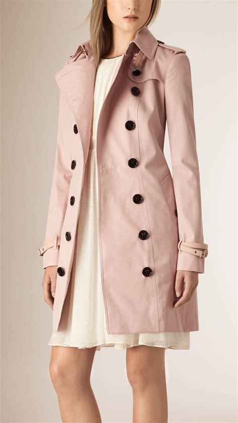 burberry ice pink trench coat|burberry brit trench coat women's.